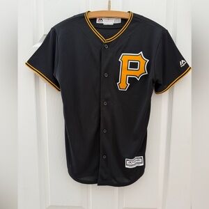 NEW* Pittsburgh Pirates Jersey Youth M #28 Jerry Goff Majestic NWOT Coolbase